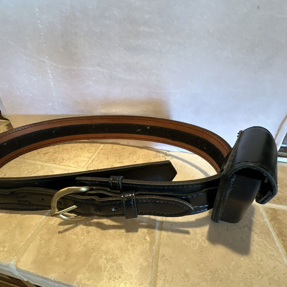 Tactical Police Belt Safariland 36/90 Asmblo Mexico  2 Piece Belt See Pictures